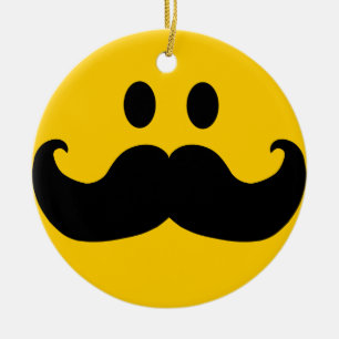 Moustache Ceramic Tree Decoration