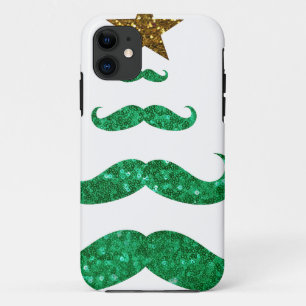 moustache christmas tree Case-Mate iPhone case