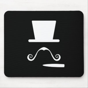 Moustache & Cigar Pictogram Mousepad