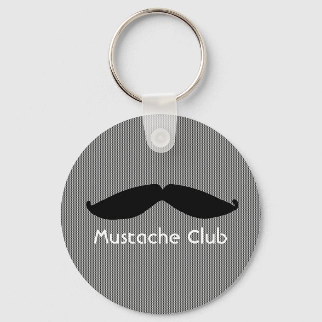 Moustache Club Key Ring (Front)