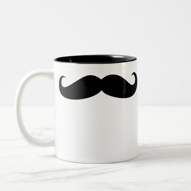 Moustache Coffee Beverage Mug (Left)