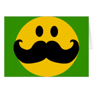 Moustache Customisable background colour)