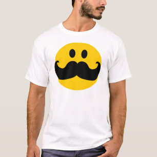 Moustache Customisable background colour) T-Shirt