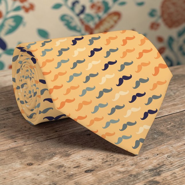 Moustache Dapper Pattern Necktie Tie (Creator Uploaded)