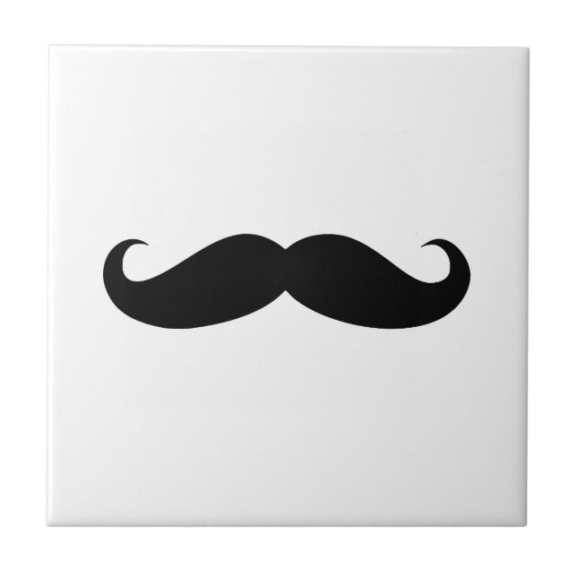 Moustache Disguise Funny Tile (Front)