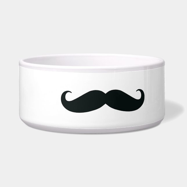 Moustache Dog Bowl (Front)