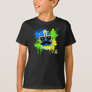 Moustache Dreidel - Dark Shirt