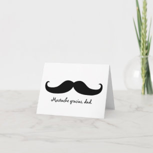 Moustache Father's Day or Birthday Card