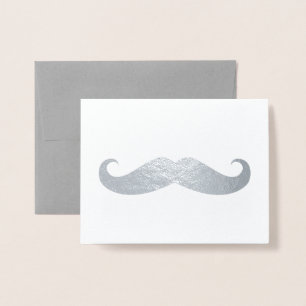 Moustache Foil Card