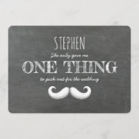 Moustache Funny Groomsman or Best Man Proposal