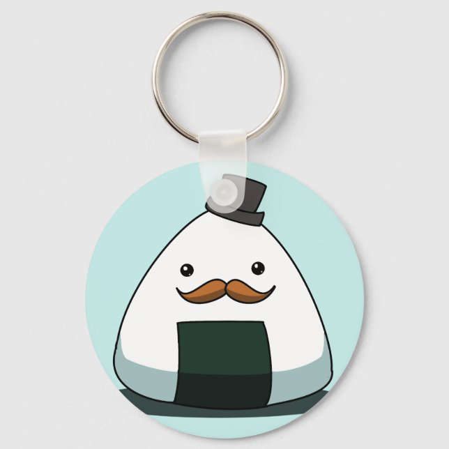 Moustache-giri Keychain (Front)