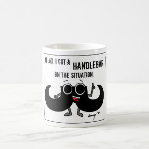 Moustache 'GOT A HANDLEBAR ON THE SITUATION' Mug