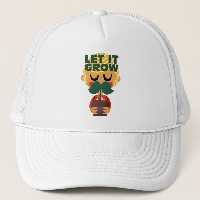 Moustache Growth Adventure Trucker Hat (Front)
