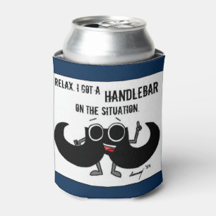 Moustache "HANDLEBAR ON THE SITUATION" Can Cosy Cooler
