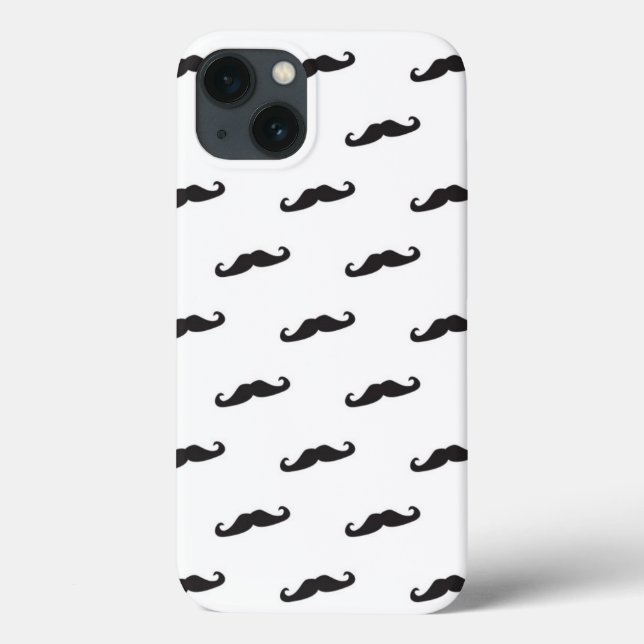 Moustache hipster pattern 2 Case-Mate iPhone case (Back)