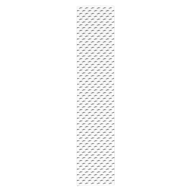 Moustache hipster pattern 2 short table runner (Front)