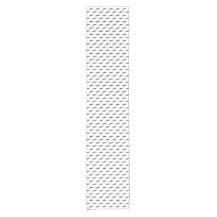 Moustache hipster pattern 2 short table runner