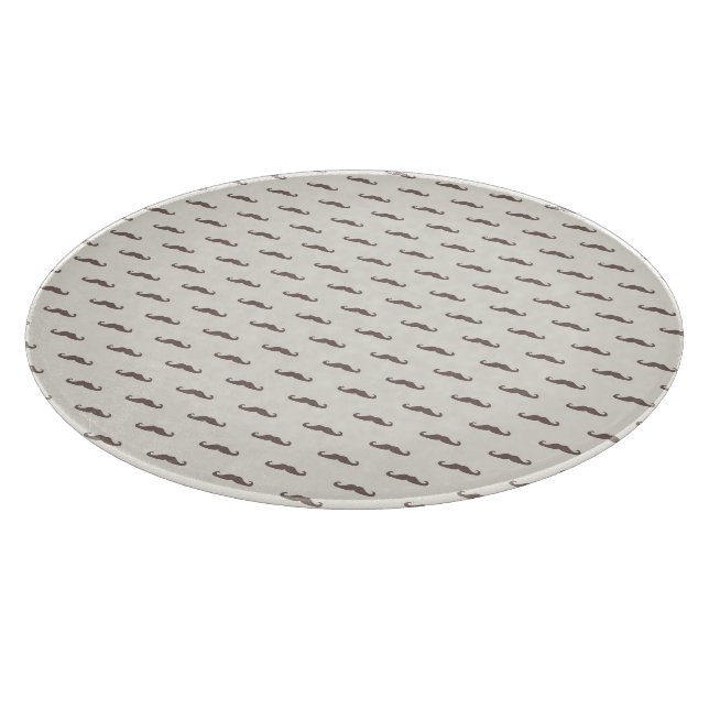 Moustache hipster pattern 3 cutting board (Corner)
