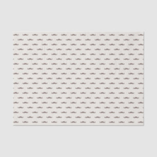 Moustache hipster pattern 3 tissue paper