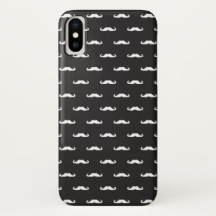 Moustache hipster pattern Case-Mate iPhone case