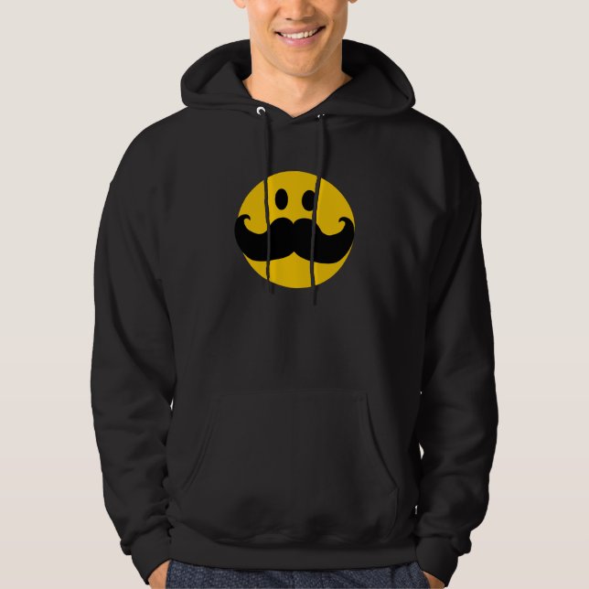 Moustache Hoodie (Front)