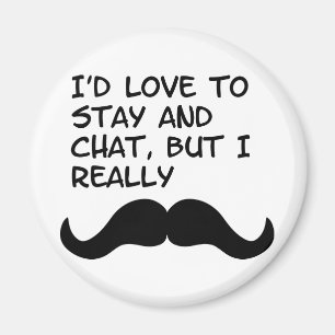 Moustache Humour Magnet