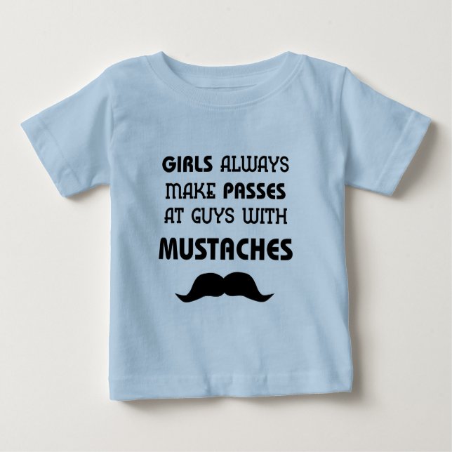 Moustache Infant T-Shirt (Front)