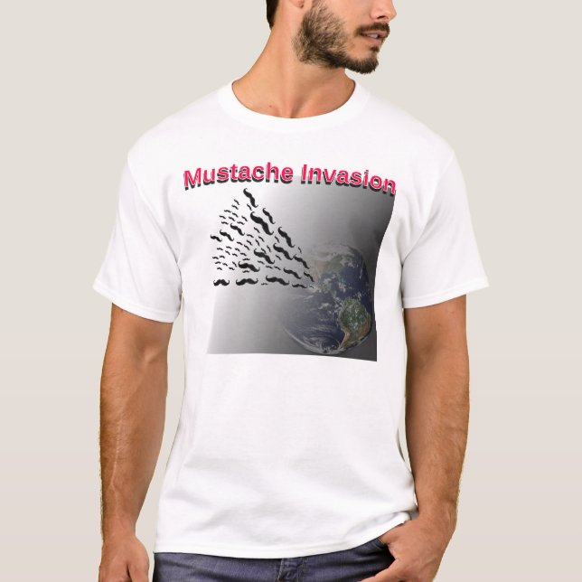 Moustache Invasion T-Shirt (Front)