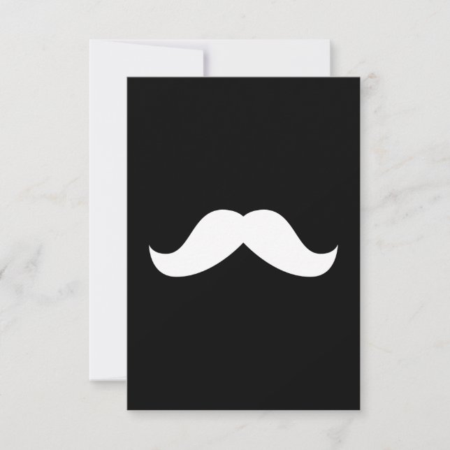 Moustache Invitation (Front)