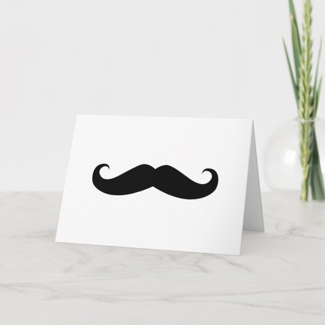 Moustache Invitation (Front)