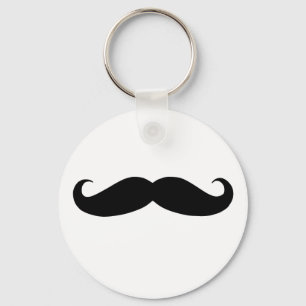 Moustache is funny key ring