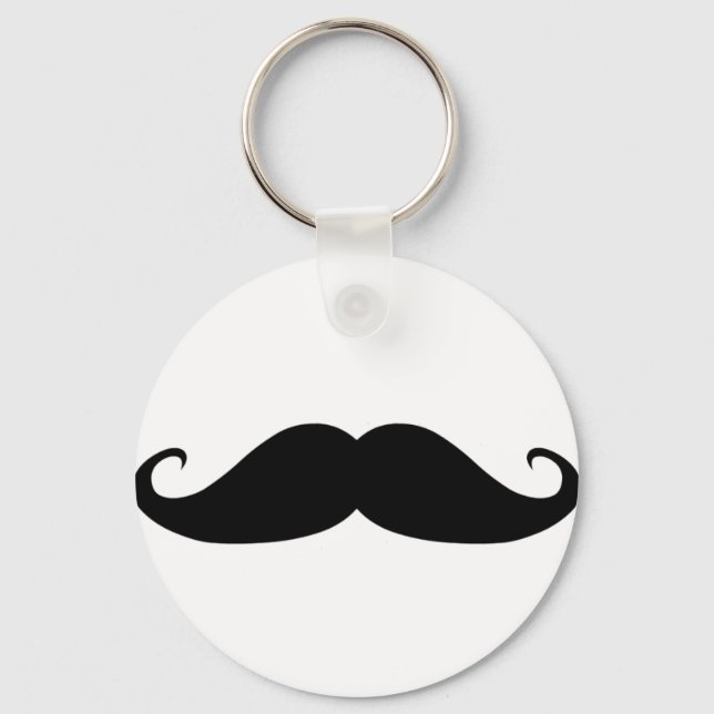 Moustache! Key Ring (Front)