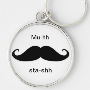 Moustache keychain