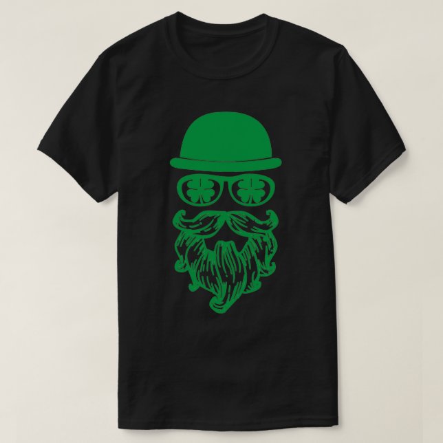 Moustache Leprechauns St  T-Shirt (Design Front)