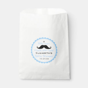 Moustache Little Man Baby Shower Guest Favour Bags
