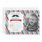 Moustache Little Man Birthday Party Invitations
