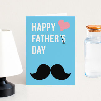 Moustache Love for Dad: Father's Day Folded Card