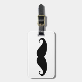Moustache Luggage Tag