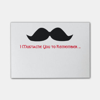 Moustache Memo Sticky Notes
