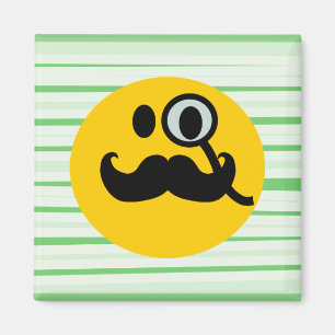 Moustache monocle magnet