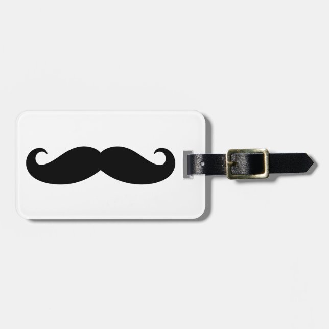 Moustache Moustache, Moustache design Luggage Tag (Front Horizontal)