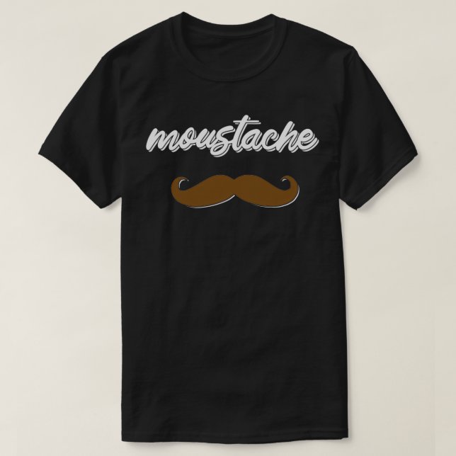 moustache Movember T-Shirt (Design Front)