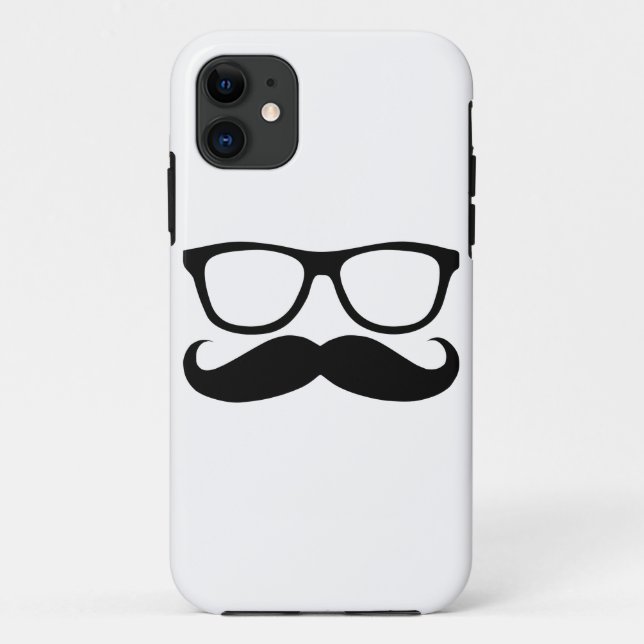 Moustache Nerd Case-Mate iPhone Case (Back)
