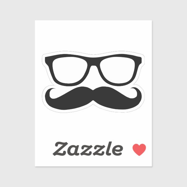Moustache Nerd Contour Cut (Sheet)