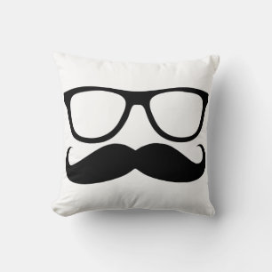 Moustache Nerd Cushion