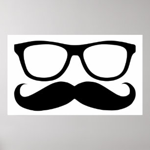 Moustache Nerd Poster