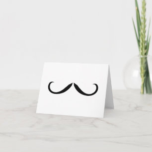 Moustache Note Card