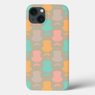 Moustache pattern 2 iPhone 13 case
