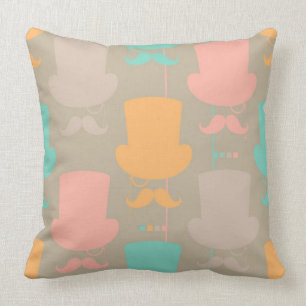 Moustache pattern 2 cushion