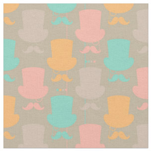 Moustache pattern 2 fabric